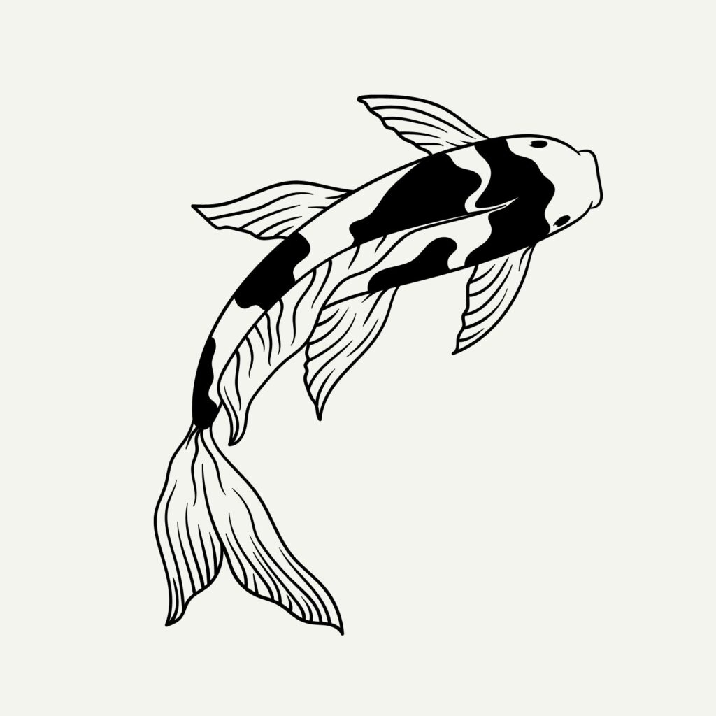 Koi fish symbol.