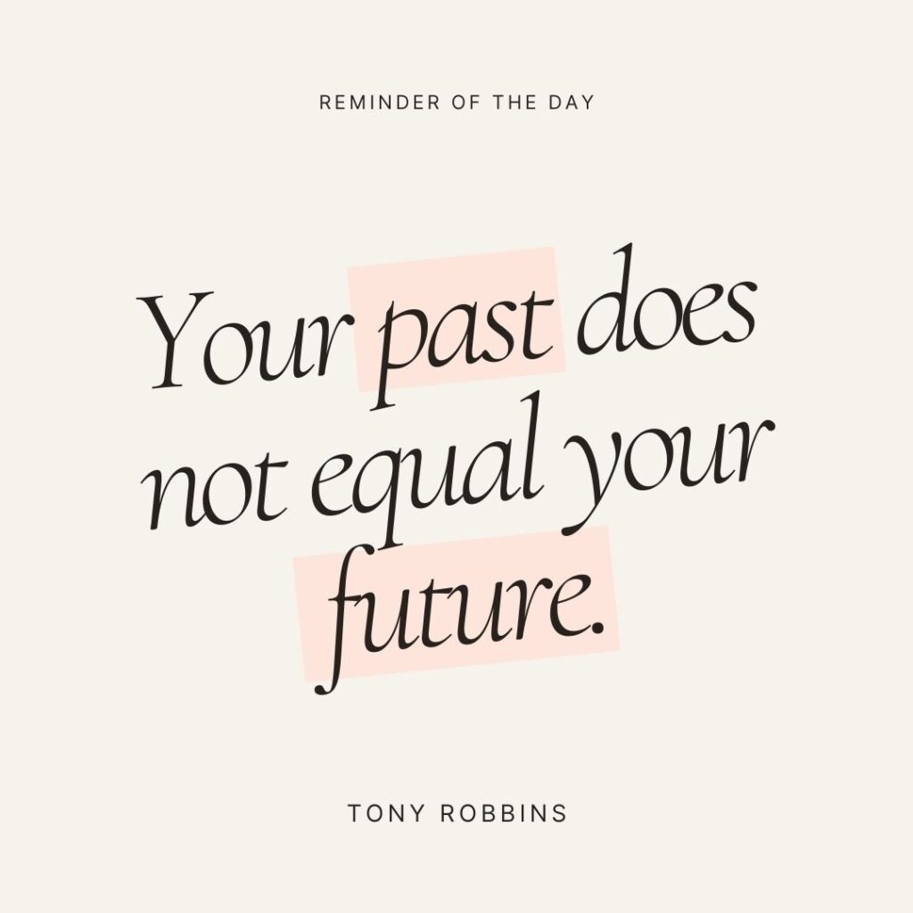 Tony Robbins quote about future.