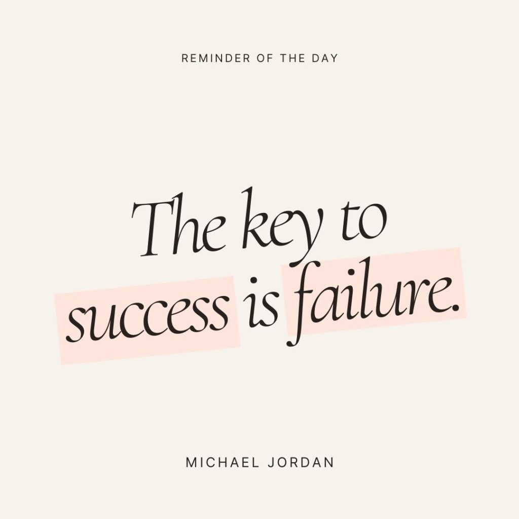 Michael Jordan key to success quote.